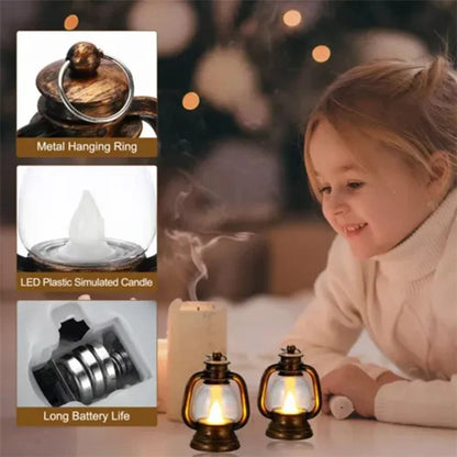 Simulation Candle LED Small Kerosene Lamp Christmas Lantern Night Light