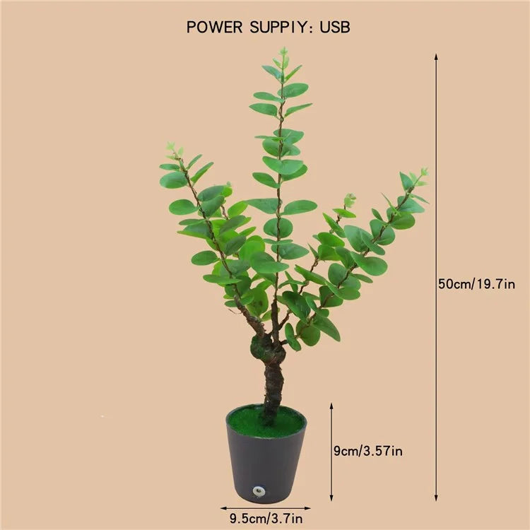 LED Night Light Imitation Plant Light Bonsai Bedroom Home Decoration Light