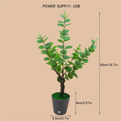 LED Night Light Imitation Plant Light Bonsai Bedroom Home Decoration Light