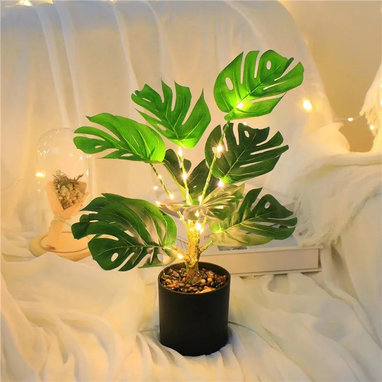 LED Night Light Imitation Plant Light Bonsai Bedroom Home Decoration Light