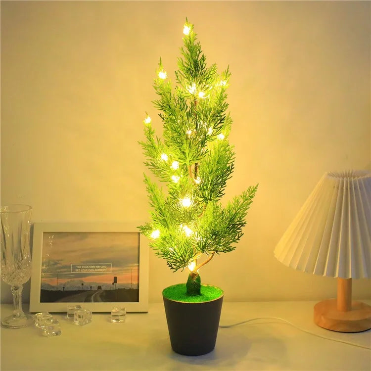 LED Night Light Imitation Plant Light Bonsai Bedroom Home Decoration Light