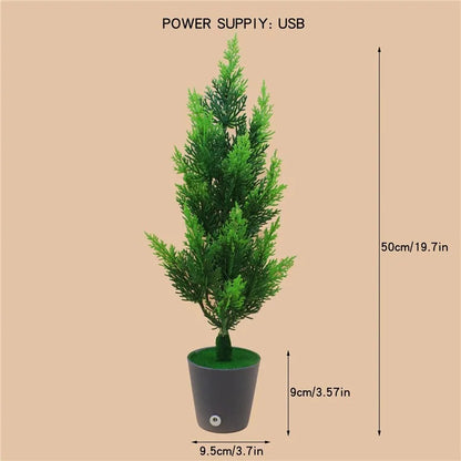 LED Night Light Imitation Plant Light Bonsai Bedroom Home Decoration Light