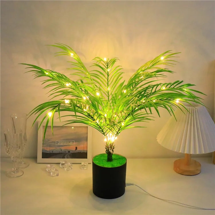 LED Night Light Imitation Plant Light Bonsai Bedroom Home Decoration Light