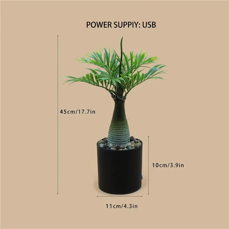 LED Night Light Imitation Plant Light Bonsai Bedroom Home Decoration Light