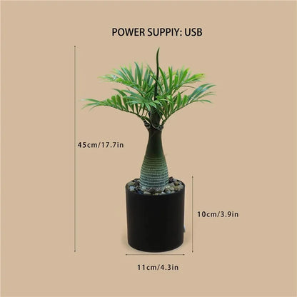 LED Night Light Imitation Plant Light Bonsai Bedroom Home Decoration Light