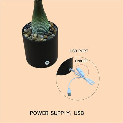 LED Night Light Imitation Plant Light Bonsai Bedroom Home Decoration Light