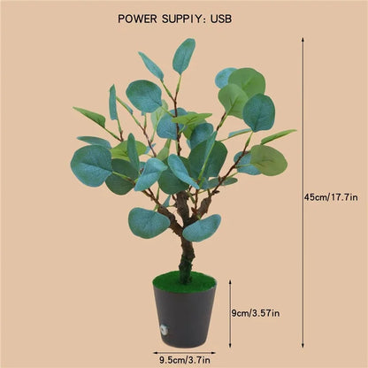 LED Night Light Imitation Plant Light Bonsai Bedroom Home Decoration Light