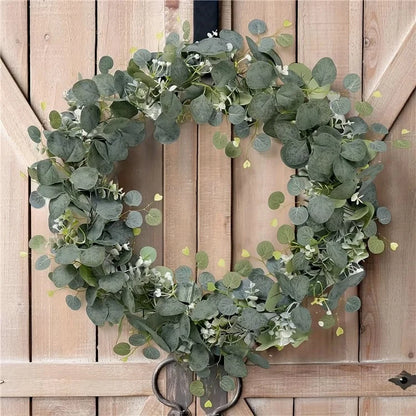180cm Eucalyptus Leaf Vine Artificial Green Plant Realistic Vine Home Decoration