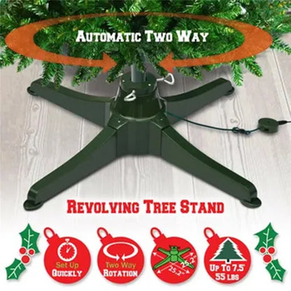 Christmas Tree Electric Rotating Base Plastic Christmas Tree 360-Degree Rotating Stand