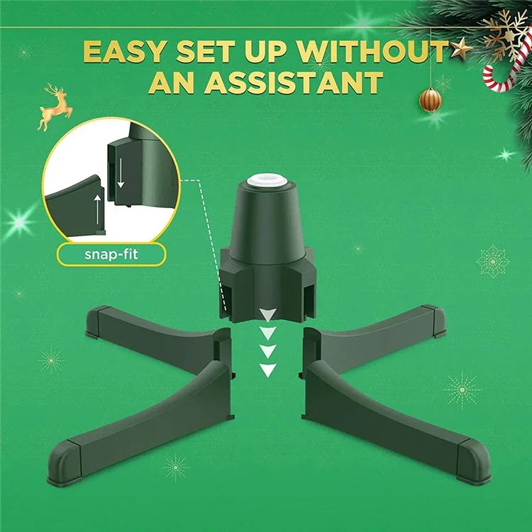Christmas Tree Electric Rotating Base Plastic Christmas Tree 360-Degree Rotating Stand