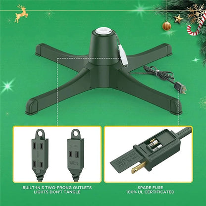Christmas Tree Electric Rotating Base Plastic Christmas Tree 360-Degree Rotating Stand