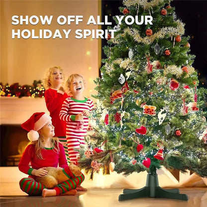 Christmas Tree Electric Rotating Base Plastic Christmas Tree 360-Degree Rotating Stand