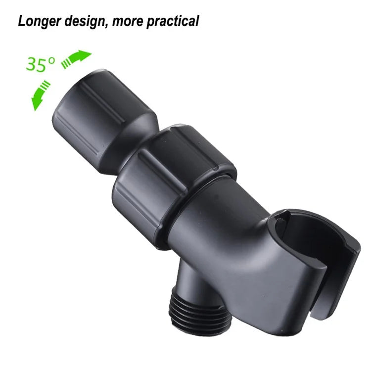 Water Saving 10 Modes Handheld Filter Shower Head with Stainless Steel Hose + Bracket, Matte Black