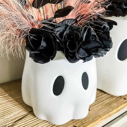 20cm Creative Spooky Halloween Ghost Bucket Decor Vase Planter for Home Office