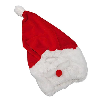Motorcycle Helmet Christmas Hat Outdoor Funny Santa Claus Motorcycle Helmet Plush Cover