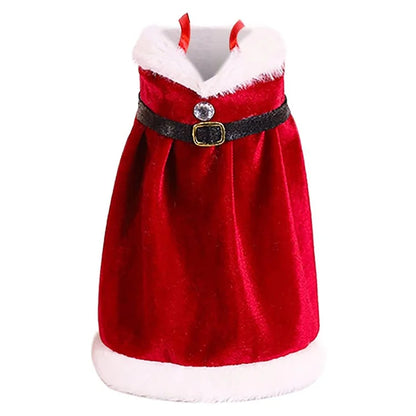 Velvet Wine Bottle Cover Santa Red Wine Bottle Sweater Cover with Belt Set for Christmas Party
