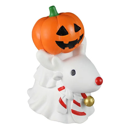Halloween Christmas Cute Small Ornaments Decorative Pumpkin Knight Reindeer Desktop Ornaments Decoration