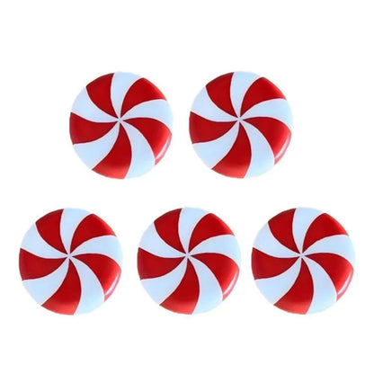 5PCS Christmas Silicone Red and White Candy Cabinet Handle Covers Christmas Decorations for Kitchen, Living Room and Bedroom Cabinets