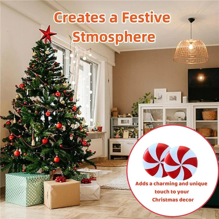5PCS Christmas Silicone Red and White Candy Cabinet Handle Covers Christmas Decorations for Kitchen, Living Room and Bedroom Cabinets