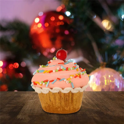 Christmas Cupcake Ornaments Christmas Tree Hanging Dessert Ornament Xmas Tree Pendant Decor
