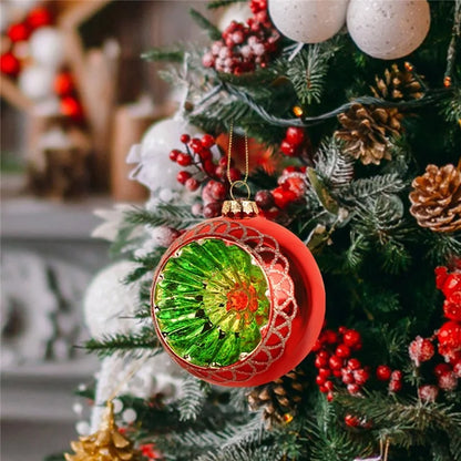 2Pcs Christmas Glass Ball Ornaments 80cm Hand Blown Glass Ornaments Balls for Xmas Tree Decor