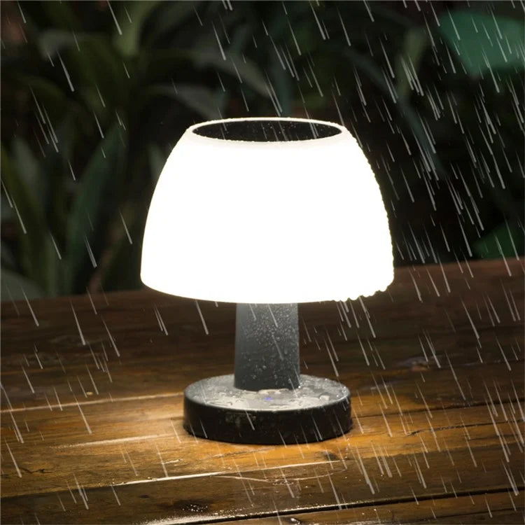 Mushroom Shape Solar Bar Restaurant Atmosphere Table Lamp Outdoor Solar Garden Night Light