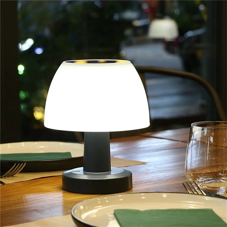 Mushroom Shape Solar Bar Restaurant Atmosphere Table Lamp Outdoor Solar Garden Night Light