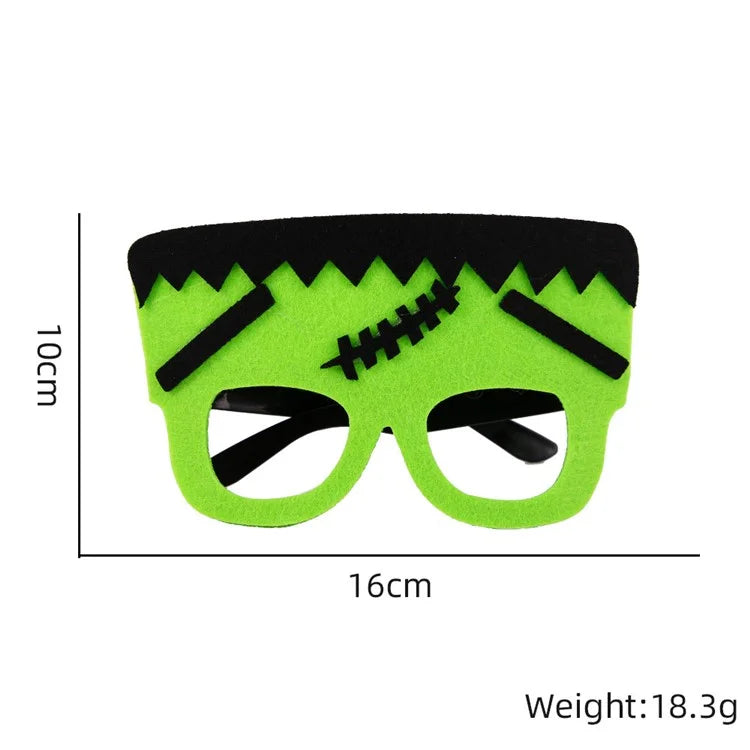5Pcs / Set Halloween Eyeglasses Spider Web Plastic Glasses Bat Masquerade Party Prop