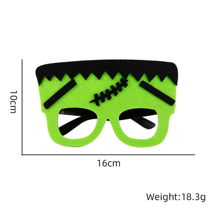 5Pcs / Set Halloween Eyeglasses Spider Web Plastic Glasses Bat Masquerade Party Prop