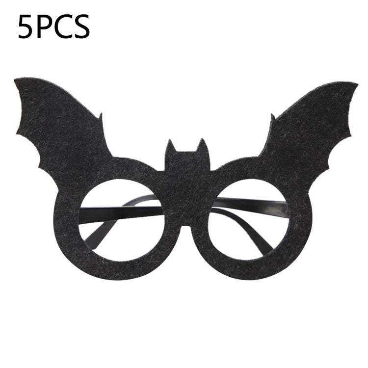 5Pcs / Set Halloween Eyeglasses Spider Pumpkin Ghost Bat Adult Kid Glasses Halloween Photo Props