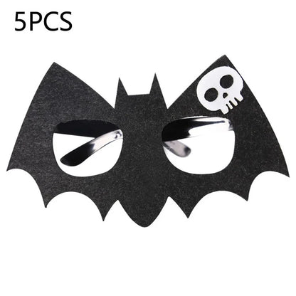 5Pcs / Set Halloween Eyeglasses Spider Pumpkin Ghost Bat Adult Kid Glasses Halloween Photo Props
