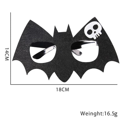 5Pcs / Set Halloween Eyeglasses Spider Pumpkin Ghost Bat Adult Kid Glasses Halloween Photo Props