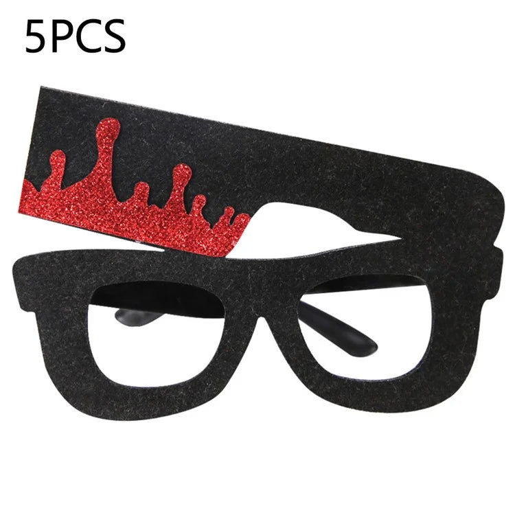 5Pcs / Set Halloween Eyeglasses Spider Pumpkin Ghost Bat Adult Kid Glasses Halloween Photo Props
