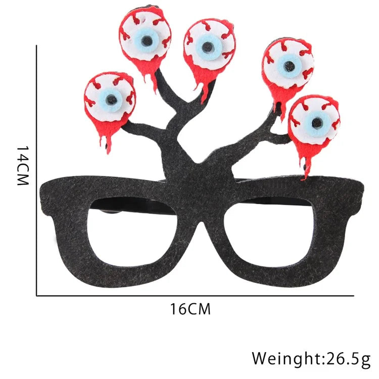 5Pcs / Set Halloween Eyeglasses Spider Pumpkin Ghost Bat Adult Kid Glasses Halloween Photo Props