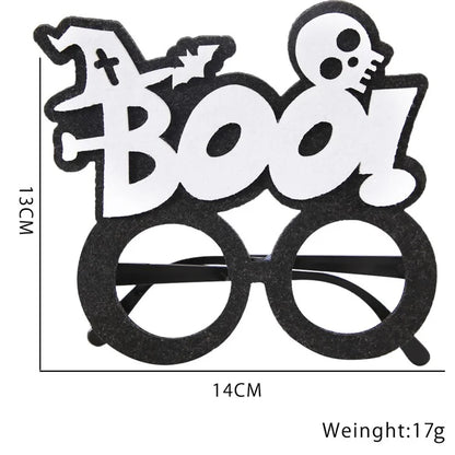 5Pcs / Set Halloween Eyeglasses Spider Pumpkin Ghost Bat Adult Kid Glasses Halloween Photo Props