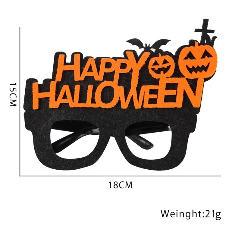 5Pcs / Set Halloween Eyeglasses Spider Pumpkin Ghost Bat Adult Kid Glasses Halloween Photo Props
