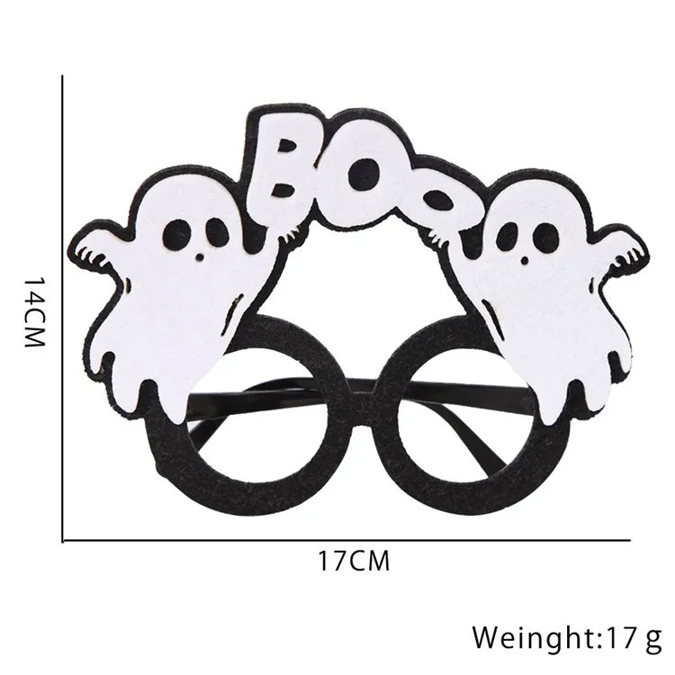 5Pcs / Set Halloween Eyeglasses Spider Pumpkin Ghost Bat Adult Kid Glasses Halloween Photo Props