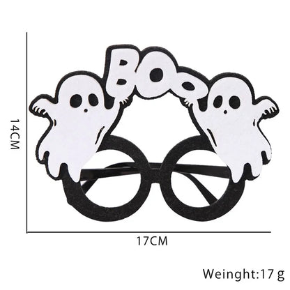 5Pcs / Set Halloween Eyeglasses Spider Pumpkin Ghost Bat Adult Kid Glasses Halloween Photo Props