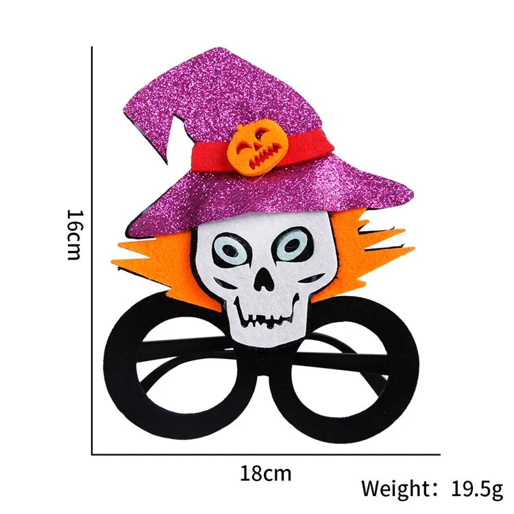 5Pcs / Set Halloween Eyeglasses Spider Pumpkin Ghost Bat Adult Kid Glasses Halloween Photo Props