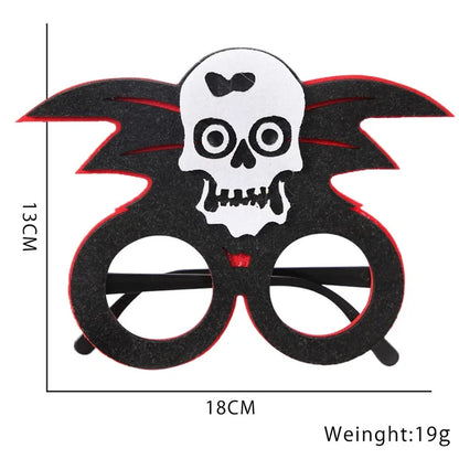 5Pcs / Set Halloween Eyeglasses Spider Pumpkin Ghost Bat Adult Kid Glasses Halloween Photo Props