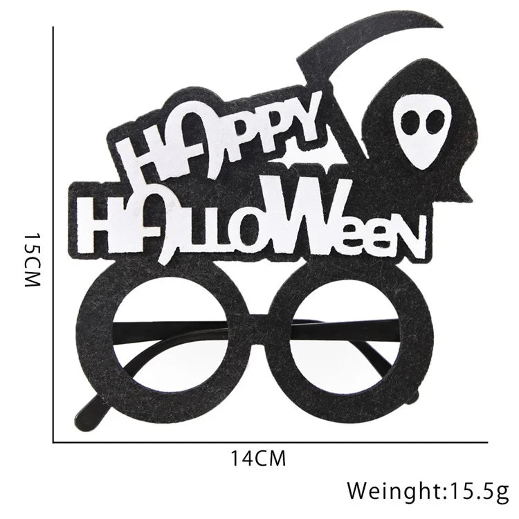 5Pcs / Set Halloween Eyeglasses Spider Pumpkin Ghost Bat Adult Kid Glasses Halloween Photo Props