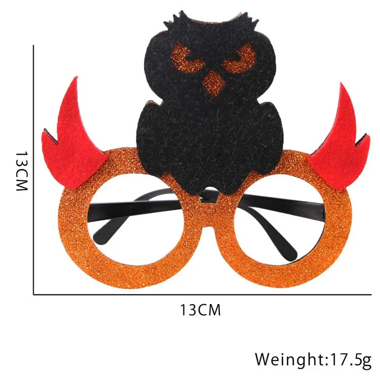 5Pcs / Set Halloween Eyeglasses Spider Pumpkin Ghost Bat Adult Kid Glasses Halloween Photo Props