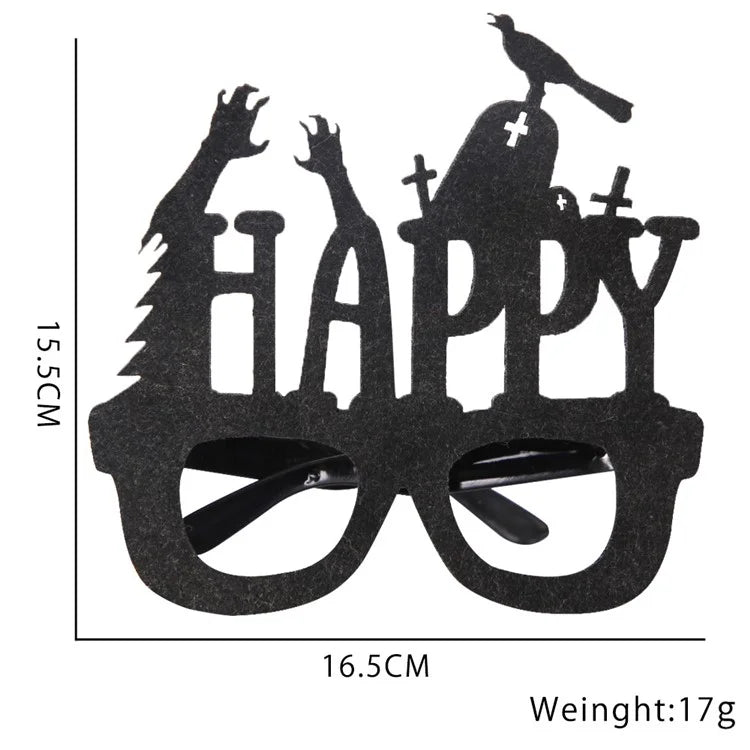 5Pcs / Set Halloween Eyeglasses Spider Pumpkin Ghost Bat Adult Kid Glasses Halloween Photo Props