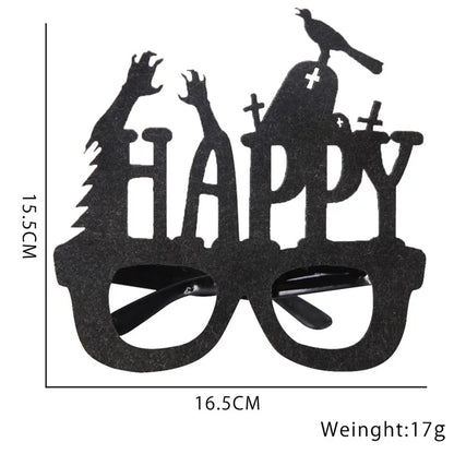 5Pcs / Set Halloween Eyeglasses Spider Pumpkin Ghost Bat Adult Kid Glasses Halloween Photo Props