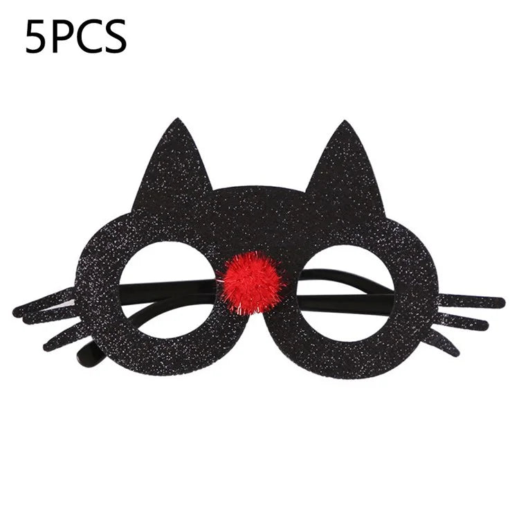 5Pcs / Set Halloween Eyeglasses Spider Pumpkin Ghost Bat Adult Kid Glasses Halloween Photo Props