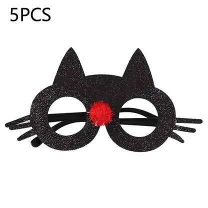 5Pcs / Set Halloween Eyeglasses Spider Pumpkin Ghost Bat Adult Kid Glasses Halloween Photo Props