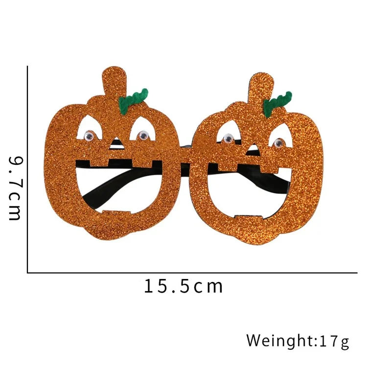 5Pcs / Set Halloween Eyeglasses Spider Pumpkin Ghost Bat Adult Kid Glasses Halloween Photo Props