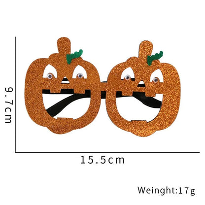 5Pcs / Set Halloween Eyeglasses Spider Pumpkin Ghost Bat Adult Kid Glasses Halloween Photo Props