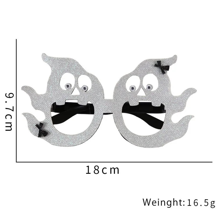 5Pcs / Set Halloween Eyeglasses Spider Pumpkin Ghost Bat Adult Kid Glasses Halloween Photo Props