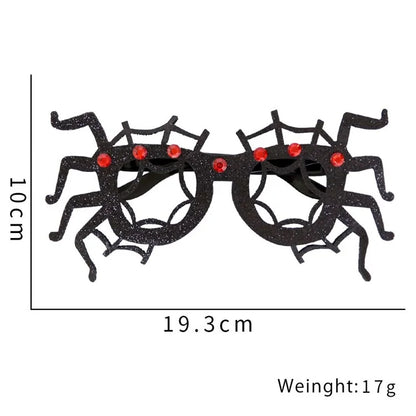 5Pcs / Set Halloween Eyeglasses Spider Pumpkin Ghost Bat Adult Kid Glasses Halloween Photo Props